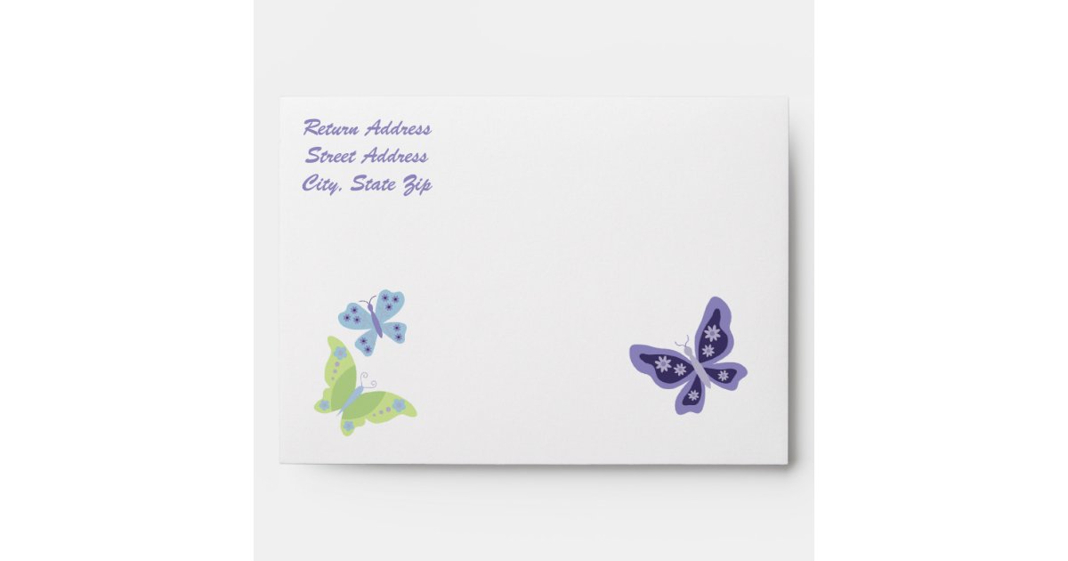 Beautiful Butterfly Envelopes Zazzle