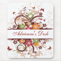 beautiful butterfly flower, Adrienne's Desk Mouse Pads