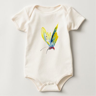 Beautiful butterfly for baby baby bodysuit