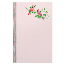 Beautiful Cardinals stationery