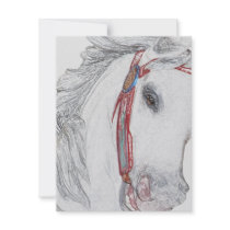 Beautiful Carousel Horse Custom Invitation