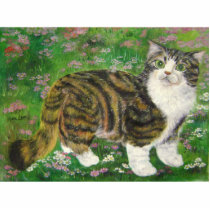 beautiful cat photo sculptures