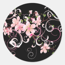 Beautiful Cherry Blossoms Stickers