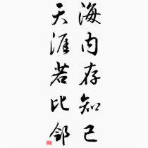 Beautiful Chinese Calligraphy - bosom friend t-shirts