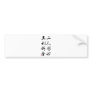 Beautiful Chinese Calligraphy - same mind Bumper Stickers
