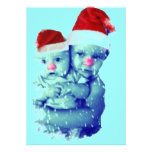 Beautiful Christmas Babies Custom Invitations