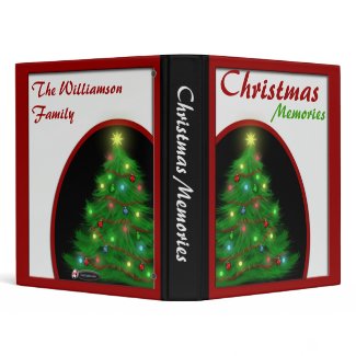 Beautiful Christmas Tree Holiday Memories Binder binder