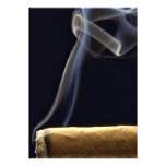 Beautiful Cigar with smoke Personalized Invitations
