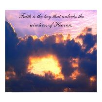 Beautiful Cloud Window in Dramatic Sky Poster