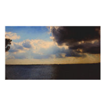 Beautiful Clouds & Lake Oil Painting on Canvas posters by madetobeunique Beautiful Clouds & Lake Oil Painting on Canvas posters