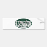 Beautiful Colorado license oval Bumper Stickers