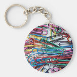 Beautiful Colored paper clips Key Chain