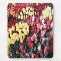 Beautiful colorful boquets of tulips mousepad by design_girl Beautiful colorful boquets of tulips mousepad