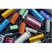 Beautiful Colorful capacitors Photo Cutouts