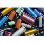 Beautiful Colorful capacitors Photo Cutouts