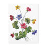 Beautiful Colorful Embroidered Wood Sorrel Post Card