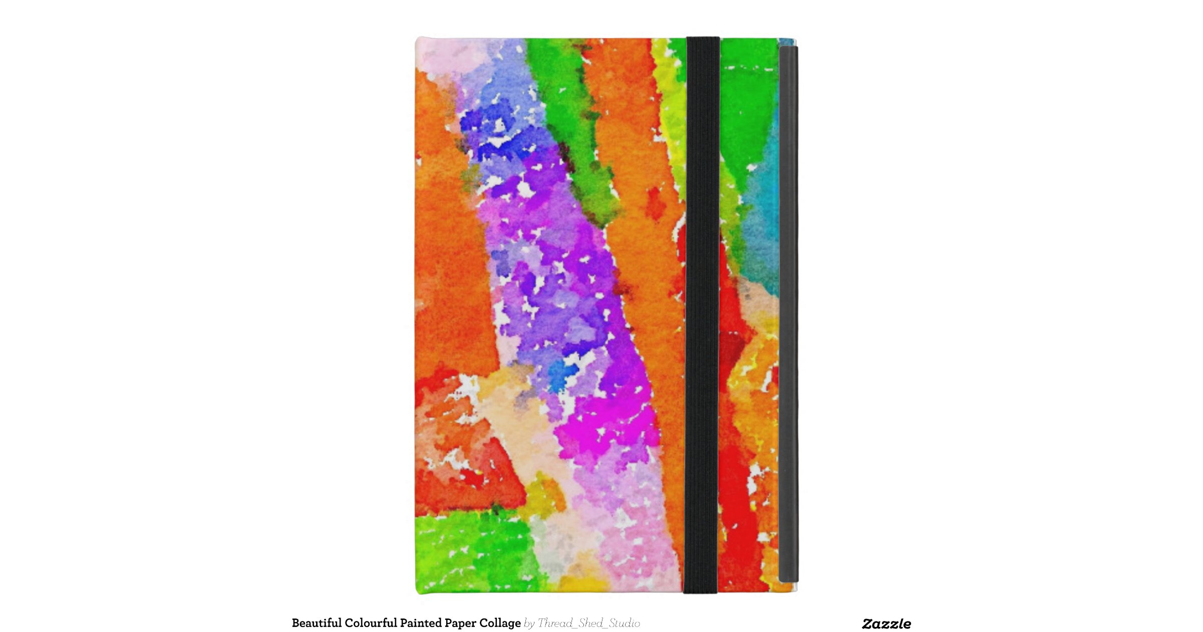Beautiful Colourful Painted Paper Collage Case For iPad Mini Zazzle