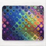 Beautiful cool abstract squares circles glass glow mousepads