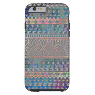 Beautiful cool colourful Aztec geometric pattern