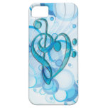 Beautiful cool music notes together as a heart casemate cases