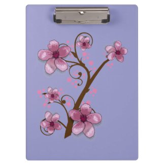 Beautiful Custom Floral Clip Board Clipboards