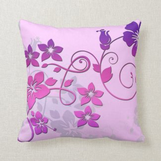 Beautiful Custom Floral Pillow