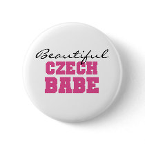 Beautiful Czech Babe buttons by world_wide Beautiful Czech Babe buttons