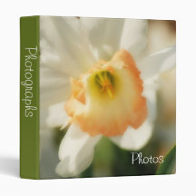 Beautiful Daffodil 1" Photo Album 3 Ring Binders