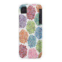 Beautiful Dahlia Flowers Iphone Case Mate Case-Mate iPhone 4 Cases