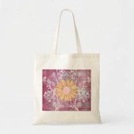 Beautiful Daisy Flower Distressed Floral Chic Bag