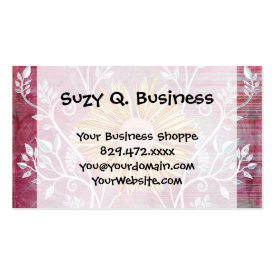 Beautiful Daisy Flower Distressed Floral Chic Business Cards