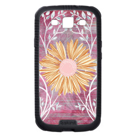 Beautiful Daisy Flower Distressed Floral Chic Samsung Galaxy S3 Case