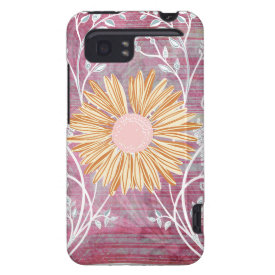 Beautiful Daisy Flower Distressed Floral Chic HTC Vivid Covers