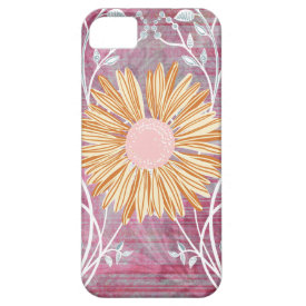 Beautiful Daisy Flower Distressed Floral Chic iPhone 5 Case