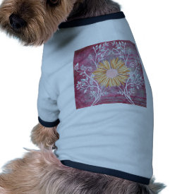 Beautiful Daisy Flower Distressed Floral Chic Dog Clothes