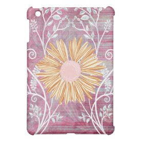 Beautiful Daisy Flower Distressed Floral Chic iPad Mini Case