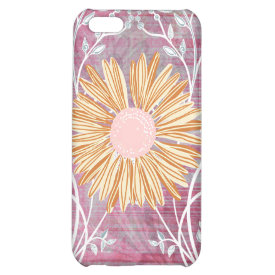 Beautiful Daisy Flower Distressed Floral Chic iPhone 5C Cases
