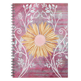 Beautiful Daisy Flower Distressed Floral Chic Journals