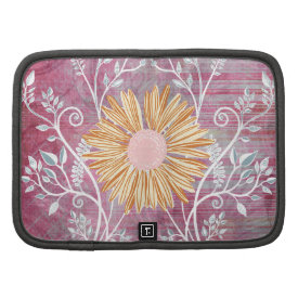 Beautiful Daisy Flower Distressed Floral Chic Organizers
