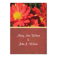 beautiful daisy flowers anniversary invitations. personalized announcements