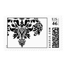 Beautiful Damask Postage Stamp