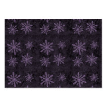 Beautiful Dark Purple Snowflake Holiday Pattern - Business Cards