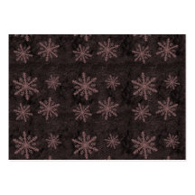 Beautiful Dark Red Snowflake Holiday Pattern - Business Card Template