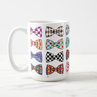 Beautiful Decorative Bow Tie Patterns Mug