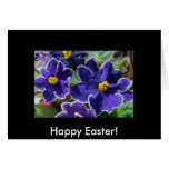 Beautiful Deep Purple Flowers Card