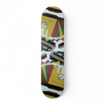 Beautiful Diskettes and keyboard Skate Board