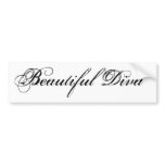 Beautiful Diva Bumper Sticker