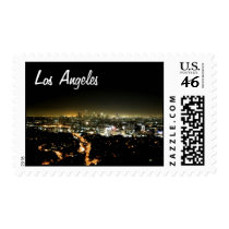 Beautiful Downtown Los Angeles Evening Stamp