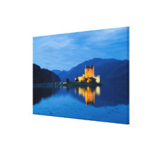 Beautiful Eileen Donan Castle in Western Dornie Gallery Wrap Canvas