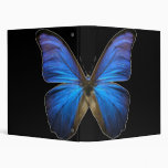 Beautiful Electric Blue Butterfly Binder